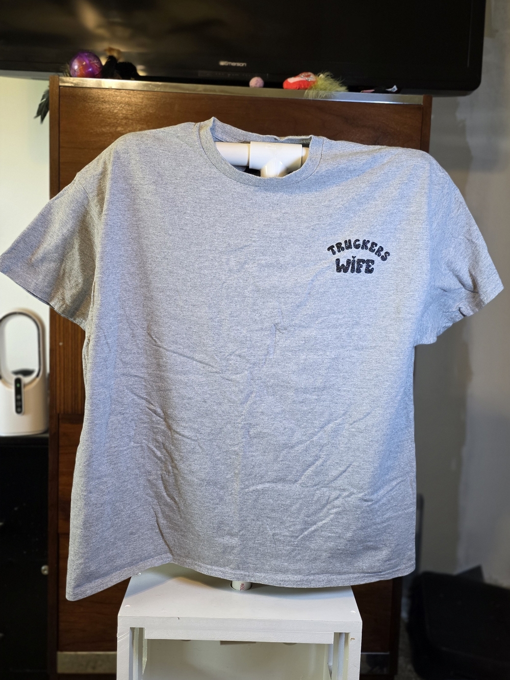 Gildan Gray "Trucker's Wife" Short Sleeve Tee